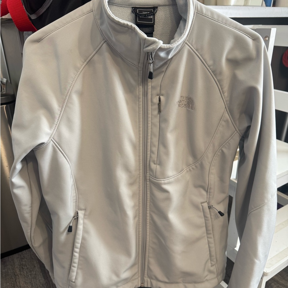 The North Face Light Gray Softshell Jacket